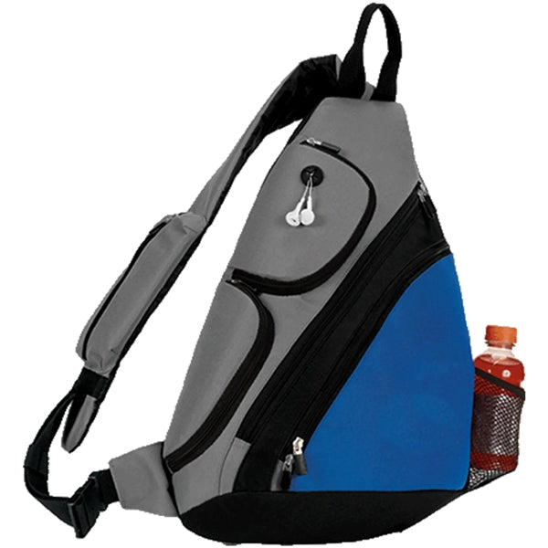 Premium Sporty Sling Crossbody Backpack w/ Earphone Outlet