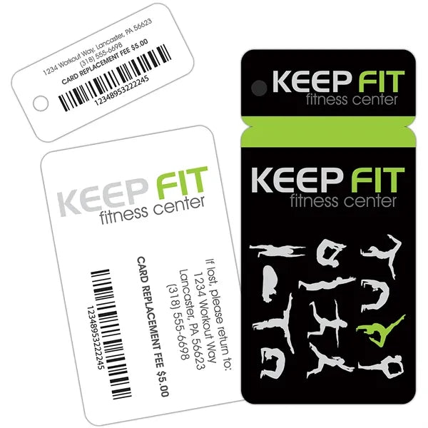 4 5/16" X 2 1/8" Prism Card & Key Tag Set