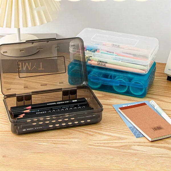 Colored Plastic Pencil Case