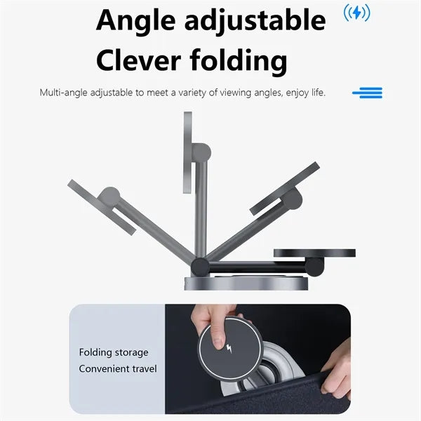 Wireless Charger 2In1 Fast Magnetic Charging Station