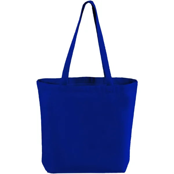 12 Oz. Cotton Canvas Tote Bag W/ Gusset