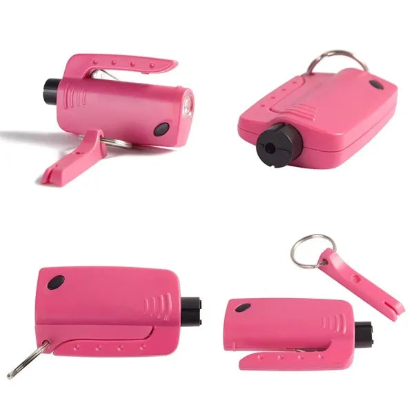 Led Keychain Hammer Escape Window Breaker Seatbelt Cutter