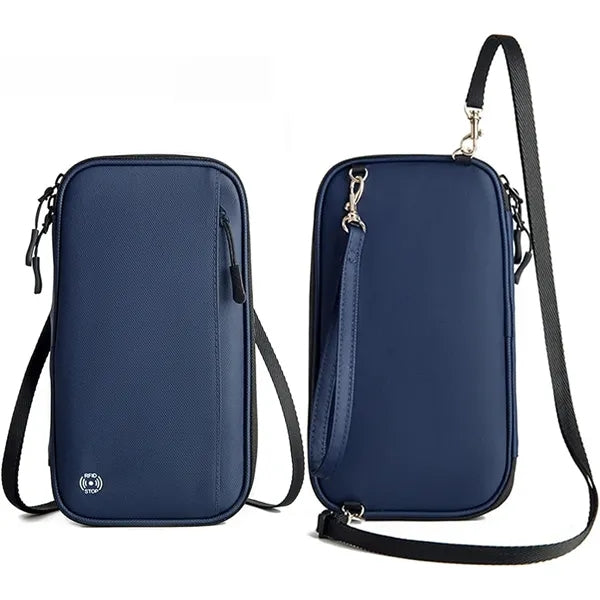 Passport Holder Pouch Crossbody Bag Wallet RFID Blocking