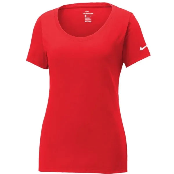 Nike Ladies Dri-FIT Cotton/Poly Scoop Neck Tee.
