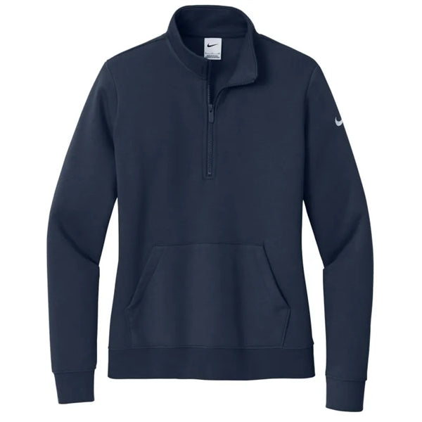 Nike Ladies Club Fleece Sleeve Swoosh 1/2-Zip