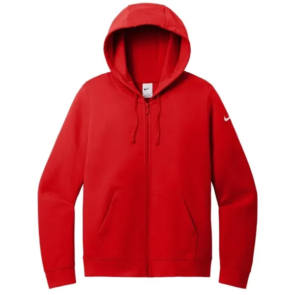 Nike Ladies Club Fleece Sleeve Swoosh Full-Zip Hoodie