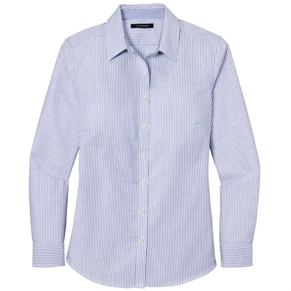 Port Authority Ladies SuperPro Oxford Stripe Shirt.