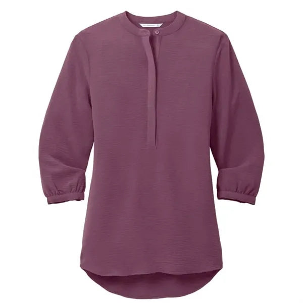 Port Authority Ladies 3/4-Sleeve Textured Crepe Tunic