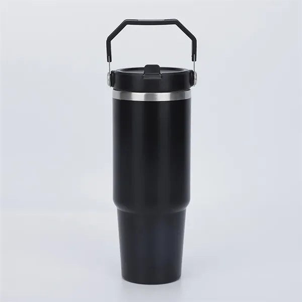 30oz Stainless Steel Tumbler with Straw