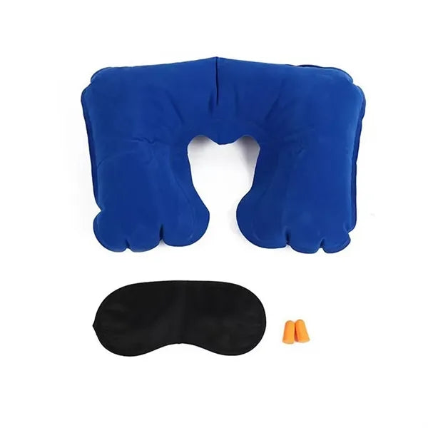 Travel Kit with Pillow/Eye Cover & Ear Plugs