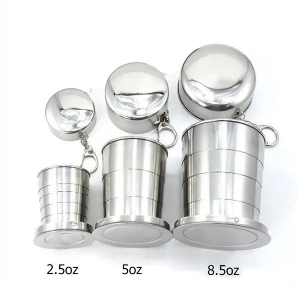 Stainless Steel Portable Outdoor Camping Collapsible Cup