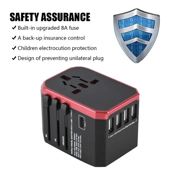Universal Travel Adapter Voltage Converter Combo
