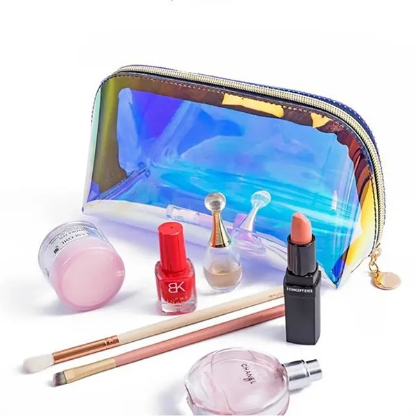 Holographic Makeup Bag Iridescent Cosmetic Pouch
