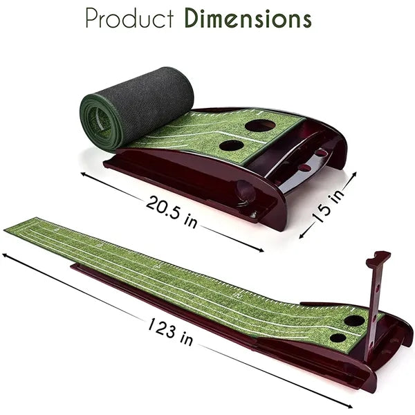 Indoor Golf Mat with Automatic Ball Return Function