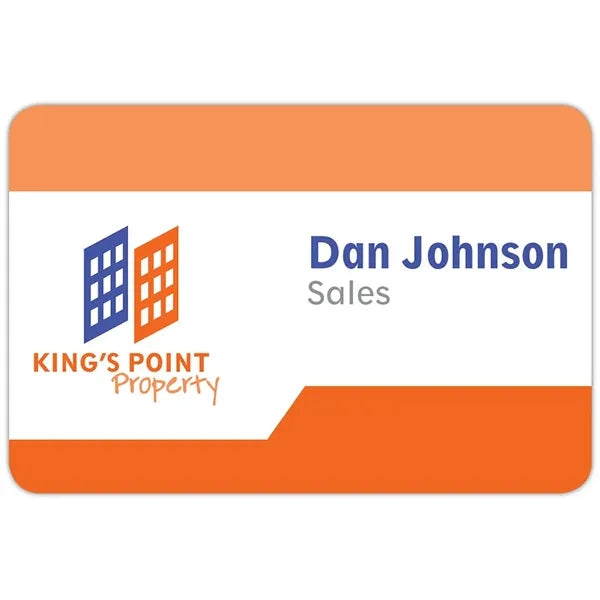 3" X 2" Tucson Express Plastic Name Badge