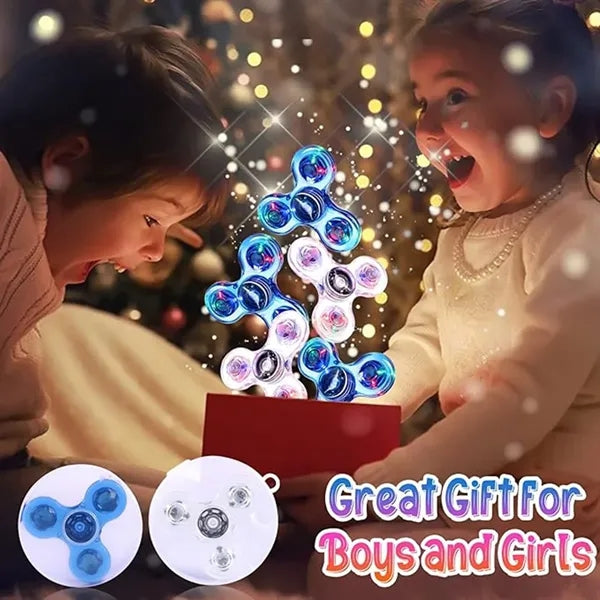 LED Light Up Figer Fidget Spinners for Kids And Adult