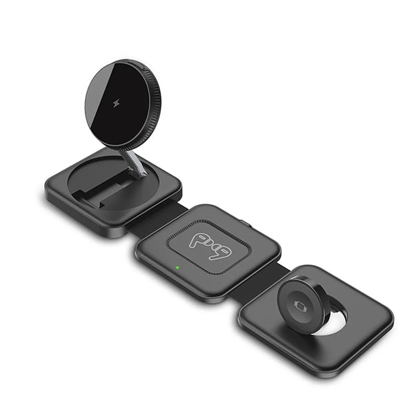3 In1 Wireless Charging Magnetic Foldable Charger Station