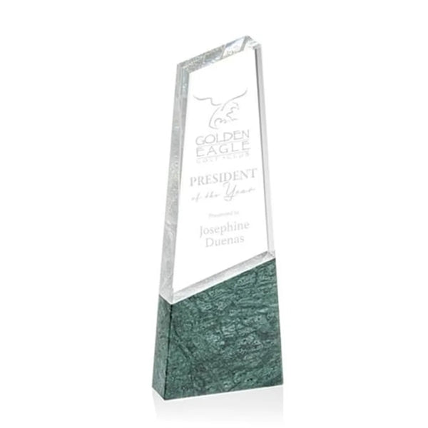 Customized Crystal Glass Trophy
