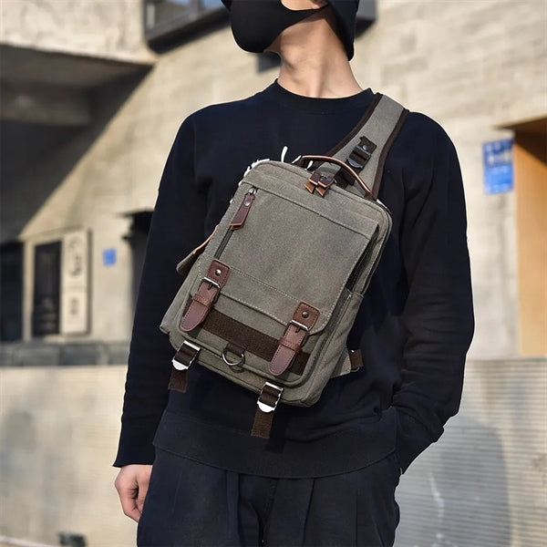 Cross Body Messenger Shoulder Sling Backpack Bag