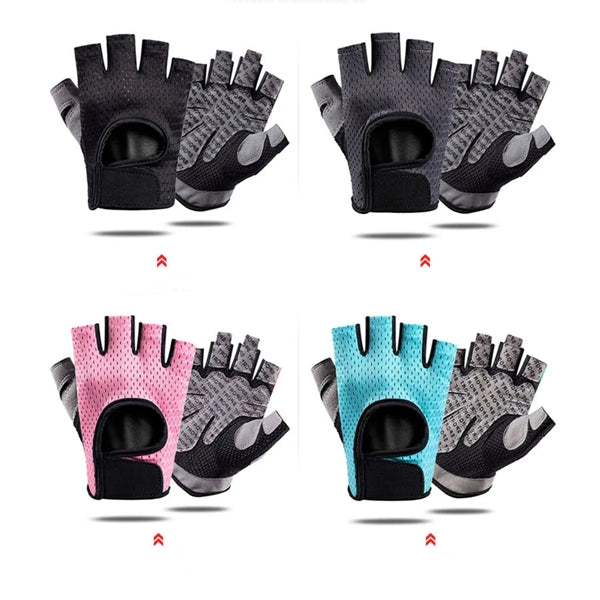 Anti-Slip Silicone Shockproof Half Finger Gloves