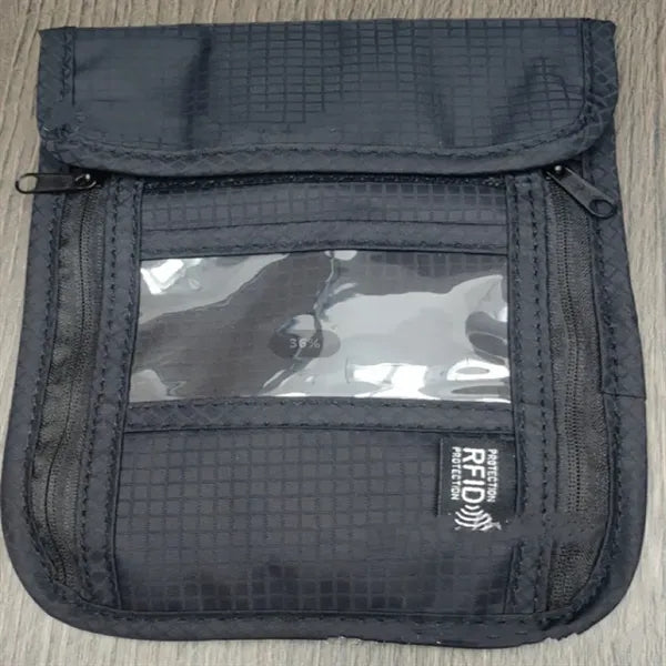 Rfid Travel Neck Passport Holder Wallet