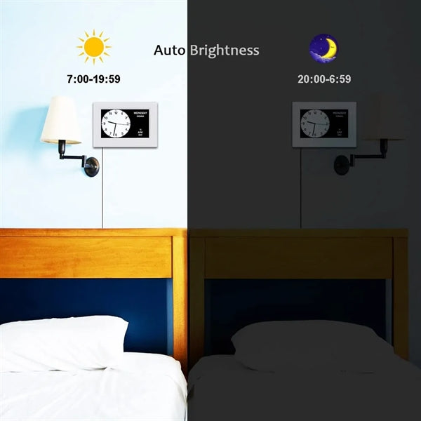 3 Colors Display Digital Calendar Alarm Desk Clock