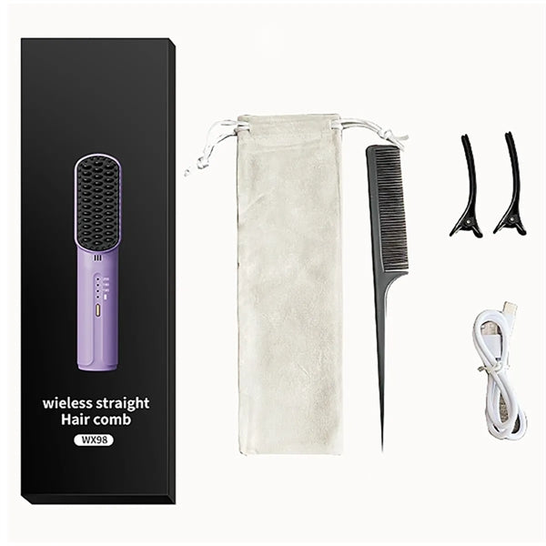 Fast Heating Hair Straightener Brush