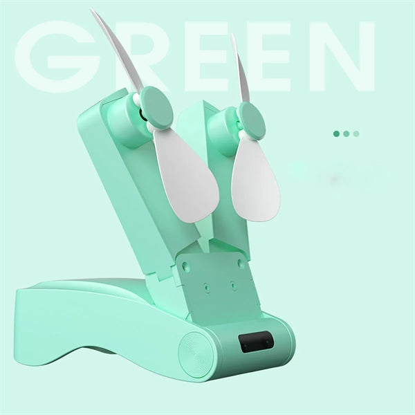 Handheld Portable Double-Headed Folding Fan