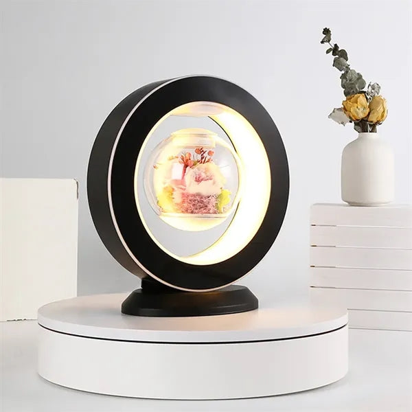 Magnetic Levitation Glass Rose With Led Lights
