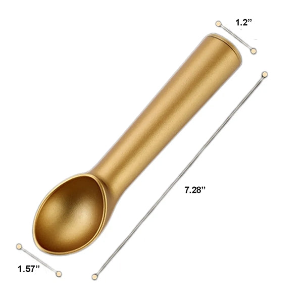 7" One Piece Aluminum Design Nonstick Anti-Freeze Ice Cream
