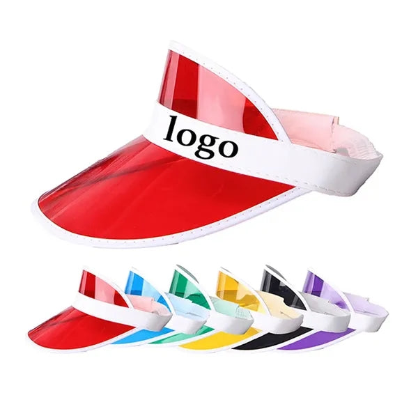 Casino Style Cap Visor Clear Sun Beach Hat