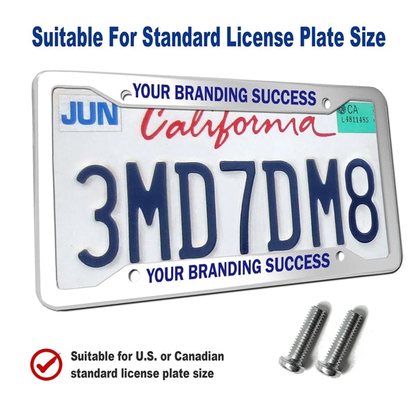 Solid Rust-Proof Aluminum License Plate Holder