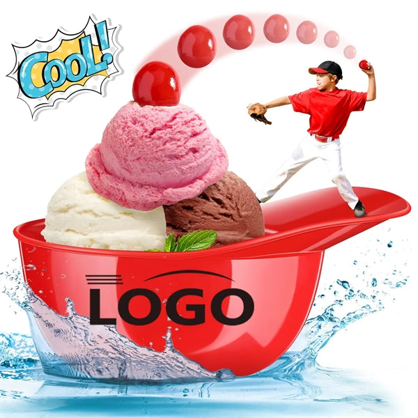 Mini Ice Cream Dessert Baseball Cap Bowls