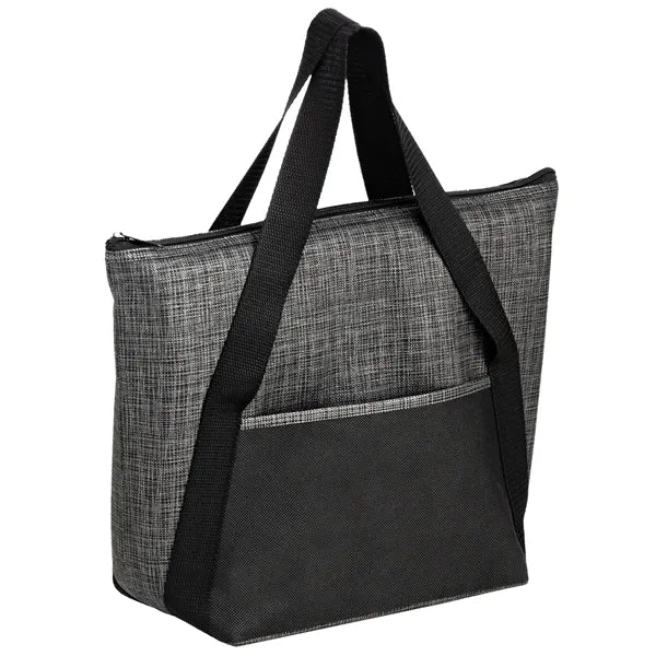 Insulated Tweed Look Non-Woven Tote Bag - Color Evolution