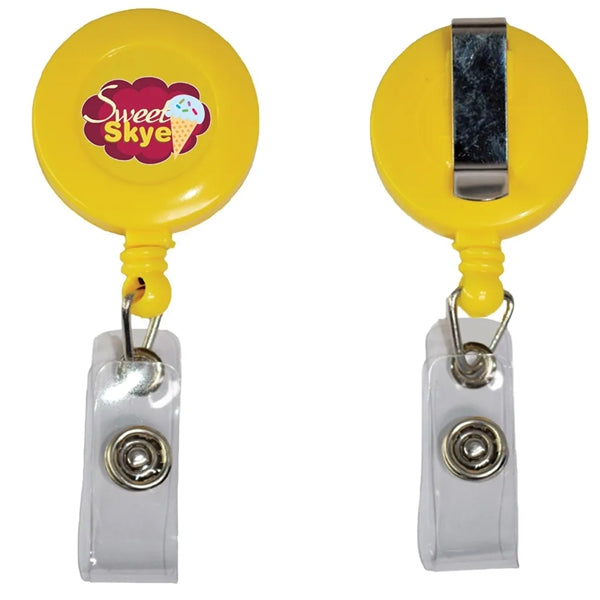 Retractable Badge Reel Holder with Belt Clip