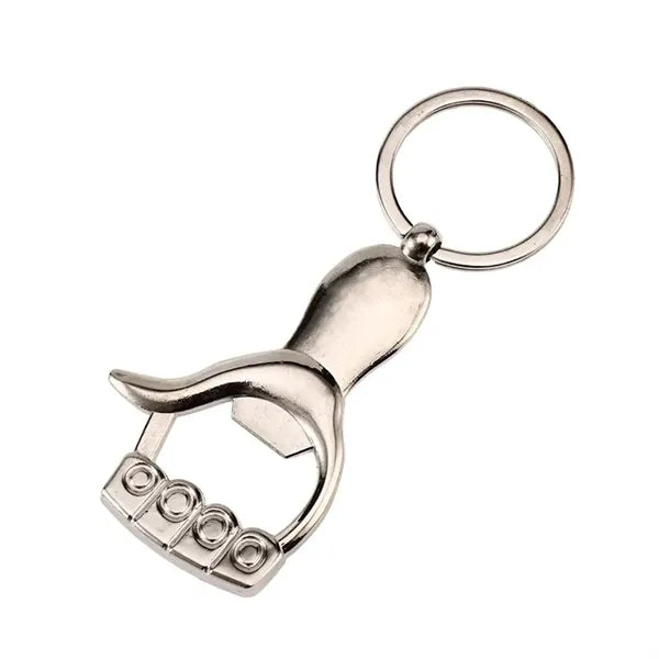 Palm shape bottle opener with key chain