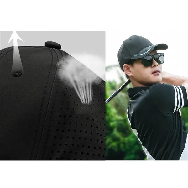 Sun Protection Lightweight Perforated Breathable Golf Cap