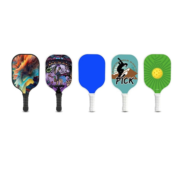 Unisex Comfort Grip Carbon Fiber Pickleball Paddles Set
