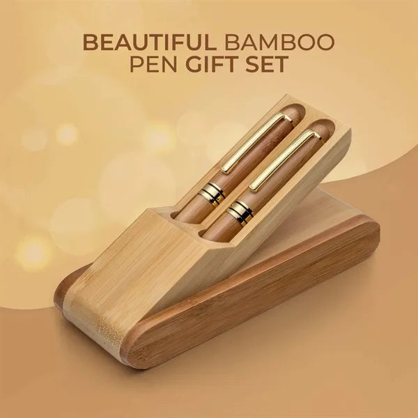 Bamboo Pencil Set with Gift Case