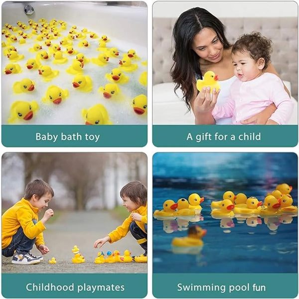 Rubber Mini Duck Beach Pool Kids Baby Bath Toy