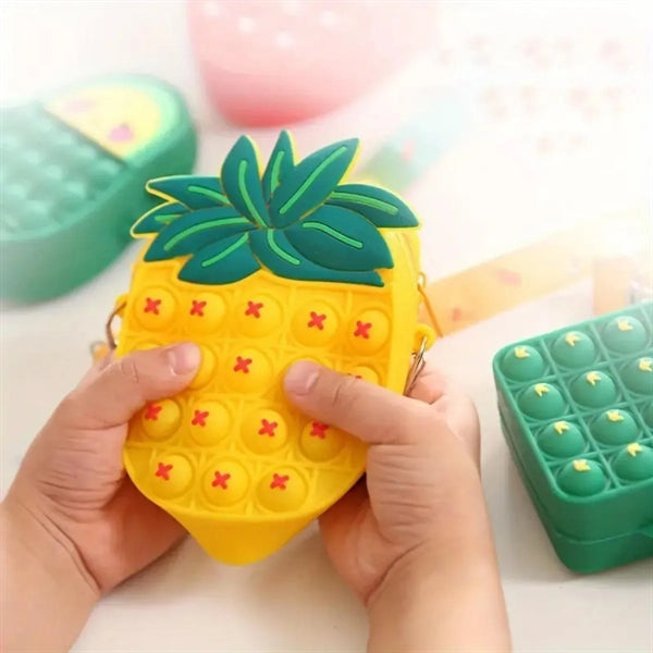 Cute Cartoon Fruit Silicone Coin Purse