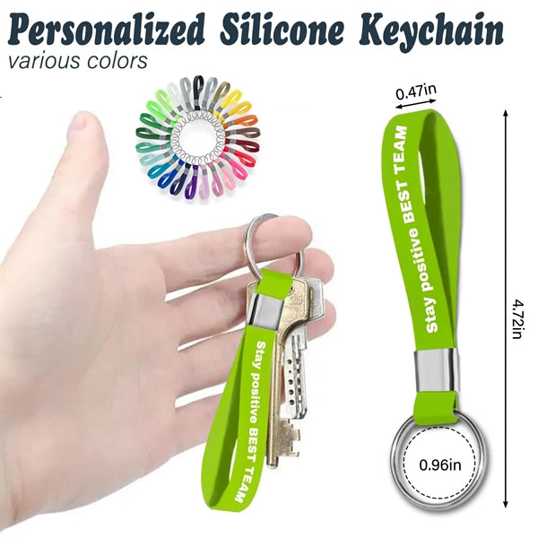 Custom Keychains Silicone Rubber Key Rings