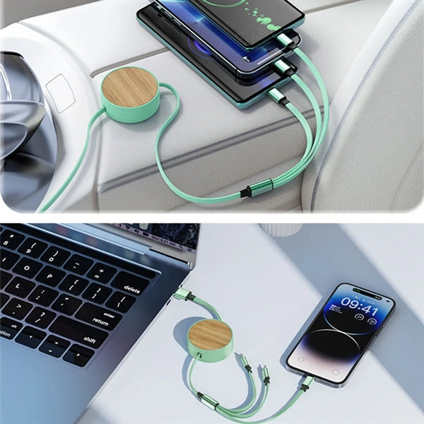 Bamboo Charging Cable 3 in 1
