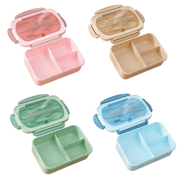 Compartment Leak Proof Bento Box with Cutlery