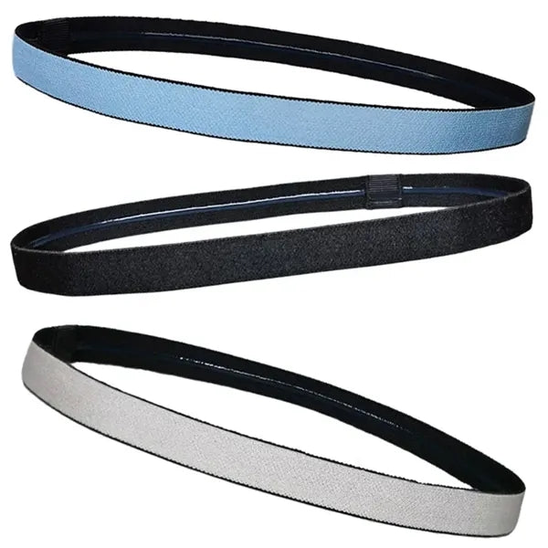 Elastic Headband Running Sweat-Absorbing With Silicone Strip