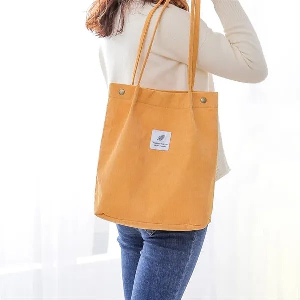 Fashion Corduroy Tote Bag