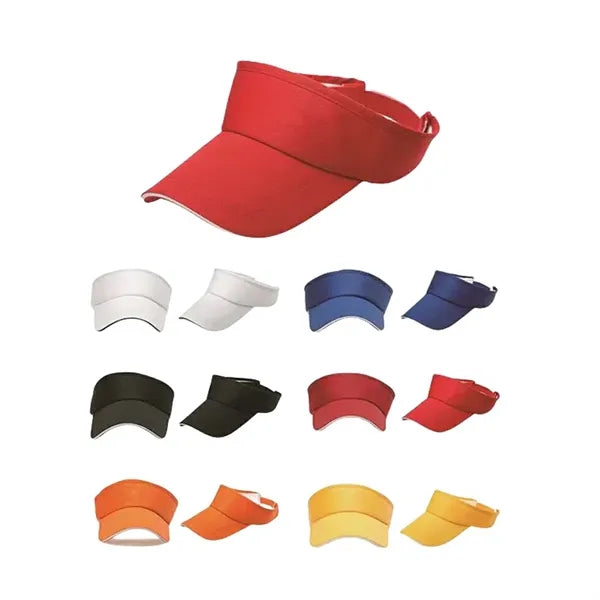 Polyester Cotton Empty Top Visor Hat