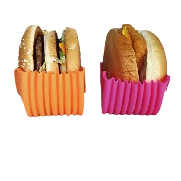 Retractable Burger Fixed Box Adjustable Hamburger Holder