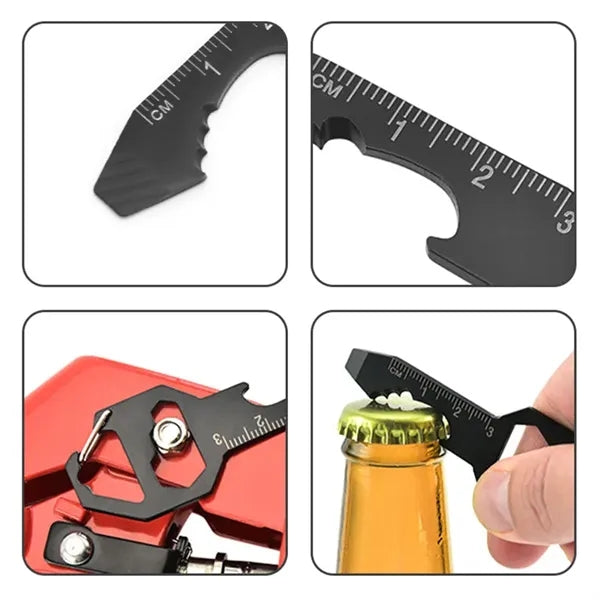Six-In-One Multifunctional Stainless Steel Keychain