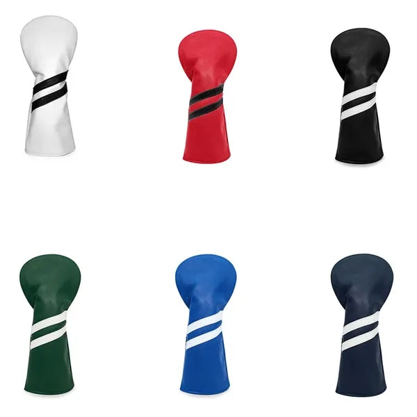 Golf Club Wood and Hybrid Head Cover PU Leather Headcover